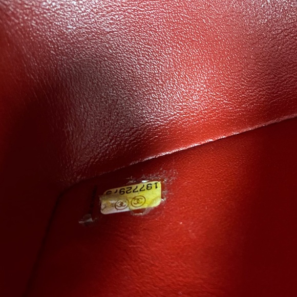 🖤SOLD🖤 Chanel Caviar Red Mini Rectangular Flap - Picture 7 of 7